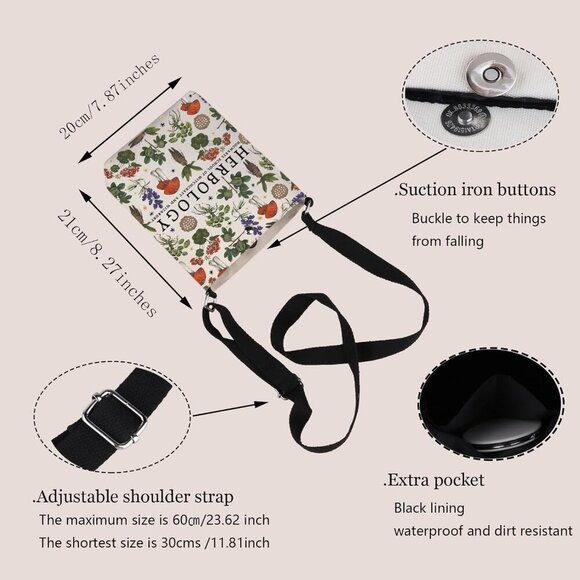 Magical Wizard World Crossbody Bag - Fashionable Gift for Eco-Conscious Women - Picture 2 of 7